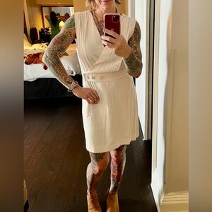 Mango Cream Wrap Dress